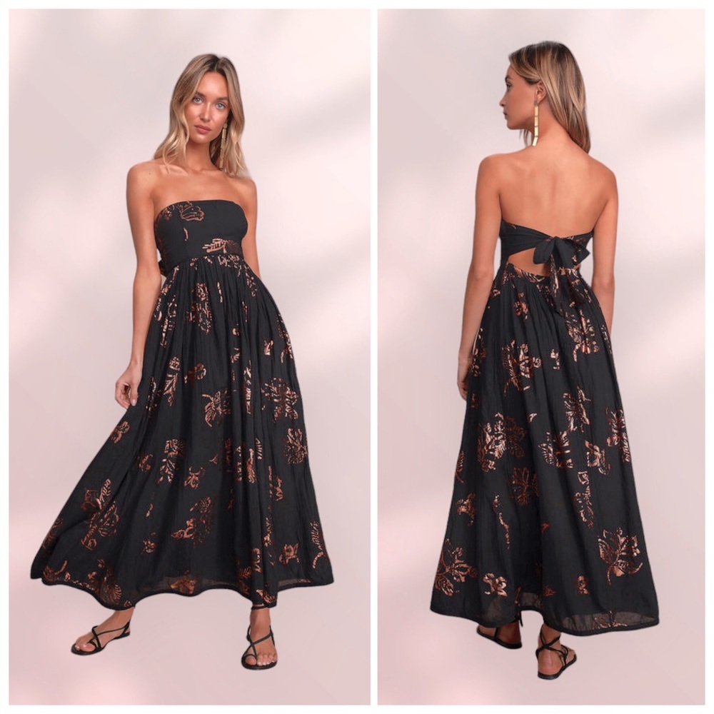 NWOT FREE PEOPLE Baja Babe in Black Combo, Size Large, Closet Cleanout!